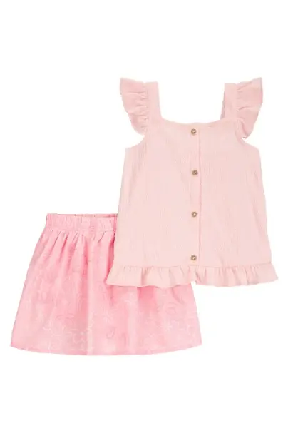 Carters Küçük Kız Çocuk 2li Alt Üst Set 2S406010 Renkli