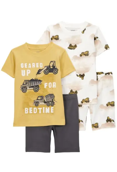 Carters Erkek Bebek Pijama Set 4lü Paket 1S389010 Renkli