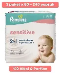 Prima Sensitive Islak Havlu Mendil 3'lü 240 Yaprak-2