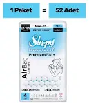 Sleepy Bio Natural Premium Plus Airbag Comfort Bebek Bezi 4 Beden 52 Adet-2