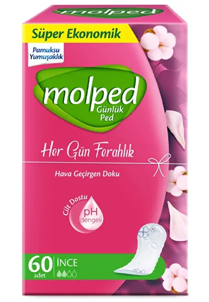 Molped Her Gün Ferahlık Günlük Ped 60'lı