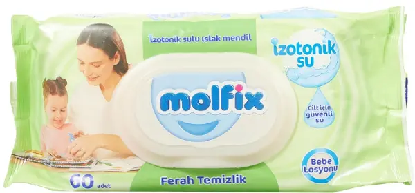 Molfix İzotonik Sulu Ferah Temizlik Islak Havlu Mendil 60'lı