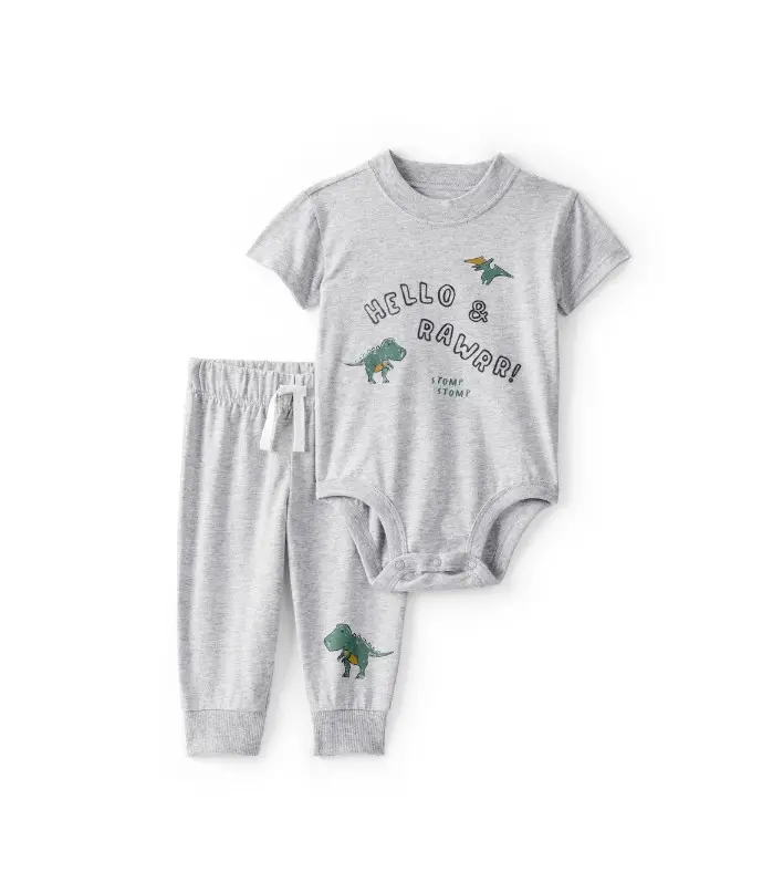 Carters Erkek Bebek Body Pantolon Set 1U270510 Gri