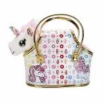 10873 Cutekins Taşıma Çantalı Peluş Unicorn Lou Lou -Sunman-2
