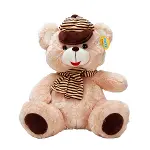 1001521 SUN-SABC-JNH-PFF-SK PELUŞ AYI OTURAN ŞAPKALI ATKILI 50CM 2R-2