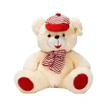 1001521 SUN-SABC-JNH-PFF-SK PELUŞ AYI OTURAN ŞAPKALI ATKILI 50CM 2R-1