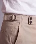 Erkek Toka Detaylı Kumaş Pantolon-2