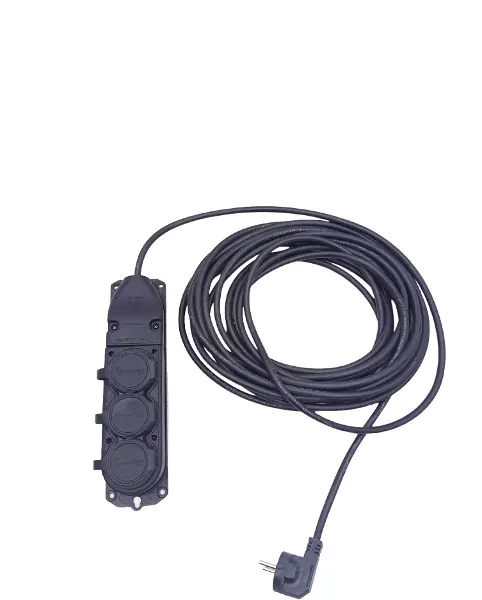 3LÜ 10 MT UZATMA KABLOSU ÇANTALI KAUÇUK PRİZ 3X1.5 CCA KABLO (4745)