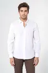 Modelli Slimfit Krem Gömlek - Wessi-3