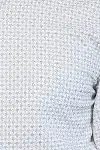 Kaz Ayağı Desenli Slim Fit Ekru Erkek Gömlek - Wessi-2