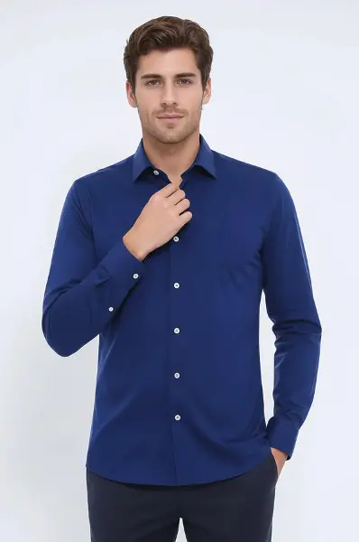 İndigo Slim Fit Erkek Gömlek | Wessi