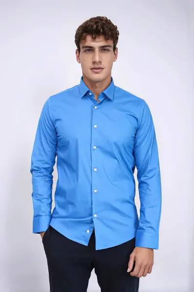 Mavi Slimfit Erkek Gömlek | Wessi