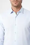 Mavi Desenli Slim Fit Erkek Gömlek - Wessi-2