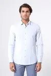 Mavi Desenli Slim Fit Erkek Gömlek - Wessi-3