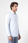 Mavi Desenli Slim Fit Erkek Gömlek - Wessi-4