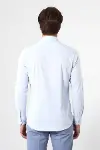 Mavi Desenli Slim Fit Erkek Gömlek - Wessi-5