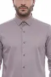Slimfit Uzun Kollu Gri Erkek Gömlek - Wessi-2