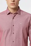 Desenli Bordo Erkek Gömlek | Wessi-2