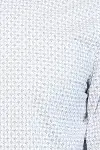 Kaz Ayağı Desenli Slim Fit Beyaz Erkek Gömlek - Wessi-2