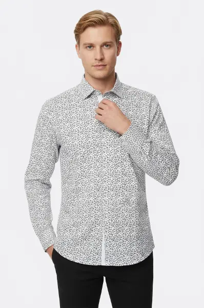 Desenli Slim Fit Gömlek | Wessi