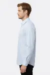 Kendinden Desenli Buz Mavi Slim Fit Gömlek | Wessi-4