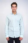 Ekose Desenli Yeşil Slim Fit Gömlek - Wessi-3