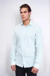 Ekose Desenli Yeşil Slim Fit Gömlek - Wessi-4