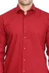 Desensiz Slim Fit Bordo Kırmızı Erkek Gömlek - Wessi-2