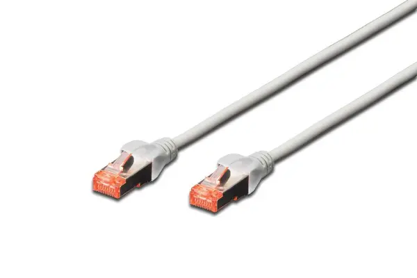 CAT 6 S-FTP PATCH CABLE,1MT, COLOR GREY DK-1644-010