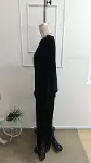 Kadın Uzun Kollu Bisiklet Yakalı Dantel Detaylı Viskon Iki Iplik Bluz Ve Pantolon Ikili Takım-6