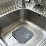 Gri&nbsp;Kare Evye Gider Koku Önleyici Silikon Mat – Lavabo Süzgeç ve Haşere Engelleyici (4745)-3