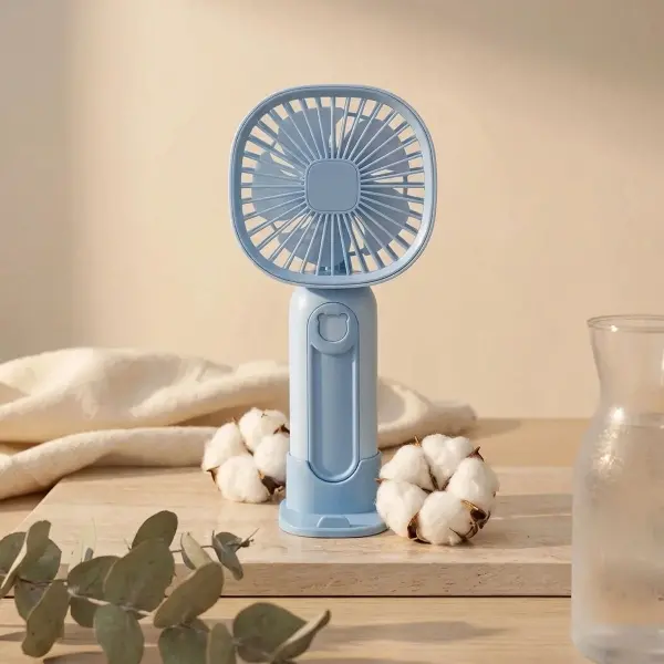 3 Kademeli Telefon Tutuculu Standlı Mini Fan – Tuşu Ayı Figürlü Masaüstü ve EldeKullanılabilen Taşınabilir Fan EKL30 (4745)