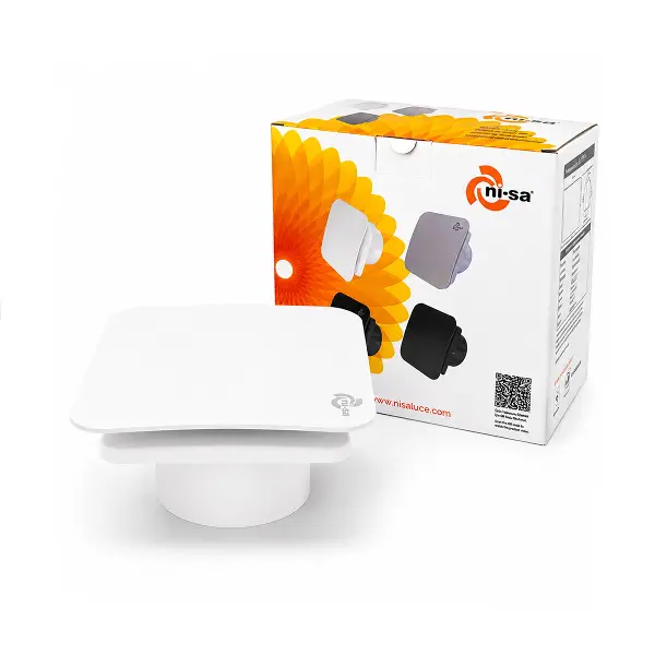 PLASTİK ASPİRATÖR 120 BEYAZ BANYO TUVALET HAVALANDIRMA ASPİRATÖRÜ 16W 1900RPM 80M3/H EBT-120SB (4745)