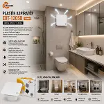 PLASTİK ASPİRATÖR 120 BEYAZ BANYO TUVALET HAVALANDIRMA ASPİRATÖRÜ 16W 1900RPM 80M3/H EBT-120SB (4745)-3