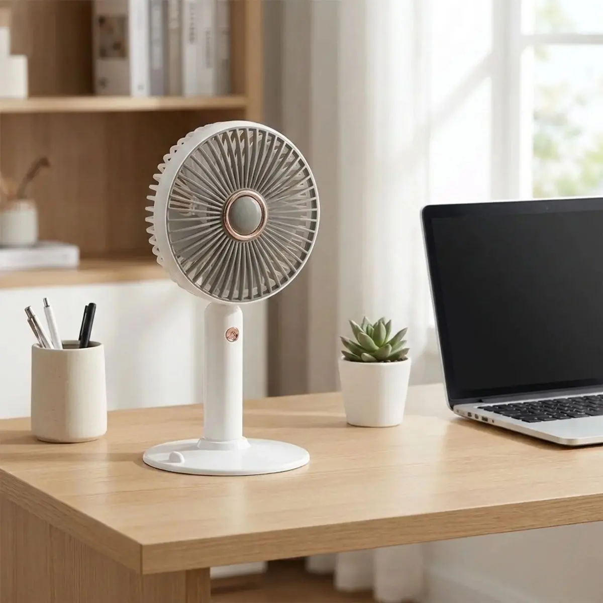3 Kademeli Masaüstü Fan – Telefon Tutuculu Standlı Taşınabilir Mini Fan ZB161 (4745)