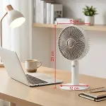 3 Kademeli Masaüstü Fan – Telefon Tutuculu Standlı Taşınabilir Mini Fan ZB161 (4745)-5