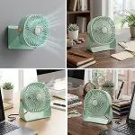 3 Kademeli Masaüstü Fan – Duvara Asılıp Sabitlenebilen Standlı Kaydırmaz Pedli Mini Fan ZB112 (4745)-4