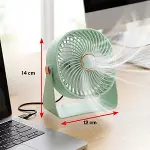 3 Kademeli Masaüstü Fan – Duvara Asılıp Sabitlenebilen Standlı Kaydırmaz Pedli Mini Fan ZB112 (4745)-5