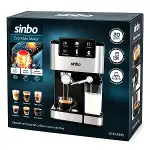 SİYAH - KROM ESPRESSO KAHVE MAKİNESİ 6 FARKLI KAHVE 1.5LT SU HAZNE - 500ML SÜT HAZNE 1350W SCM-2995 (4745)-3
