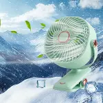 3 Kademeli Mandallı Masaüstü Fan – 360° Tam Tur Dönebilen Oynar Başlıklı Duvara Monte Edilebilen Mini Fan ZB113 (4745)-4