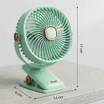 3 Kademeli Mandallı Masaüstü Fan – 360° Tam Tur Dönebilen Oynar Başlıklı Duvara Monte Edilebilen Mini Fan ZB113 (4745)-5