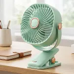 3 Kademeli Mandallı Masaüstü Fan – 360° Tam Tur Dönebilen Oynar Başlıklı Duvara Monte Edilebilen Mini Fan ZB113 (4745)-1