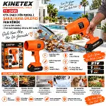 FÖN MODEL ŞARJLI HAVA ÜFLEYİCİ FAN KÖRÜK 21V - 220-240V TOZ-KAR-MANGAL ÜFLE - PET KURUT ÜFLEME KTX-3463 (4745)-2