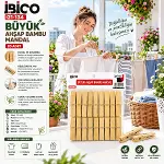 20PCS BÜYÜK AHŞAP BAMBU MANDAL (4745)-2