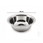 28CM KULPSUZ PASLANMAZ METAL SEPET SÜZGEÇ (4745)-1
