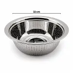 32CM KULPSUZ PASLANMAZ METAL SEPET SÜZGEÇ (4745)-1