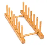 2PCS BAMBU - AHŞAP TEZGAH ÜSTÜ TABAKLIK - BULAŞIKLIK (4745)-2