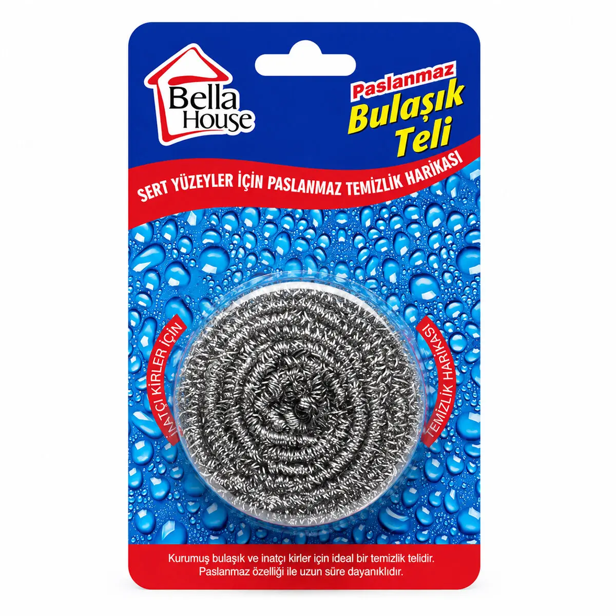 36 ADET VAKUMLU BULAŞIK TELİ TEKLİ PASLANMAZ 15GR (4745)