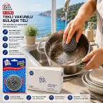 36 ADET VAKUMLU BULAŞIK TELİ TEKLİ PASLANMAZ 15GR (4745)-2