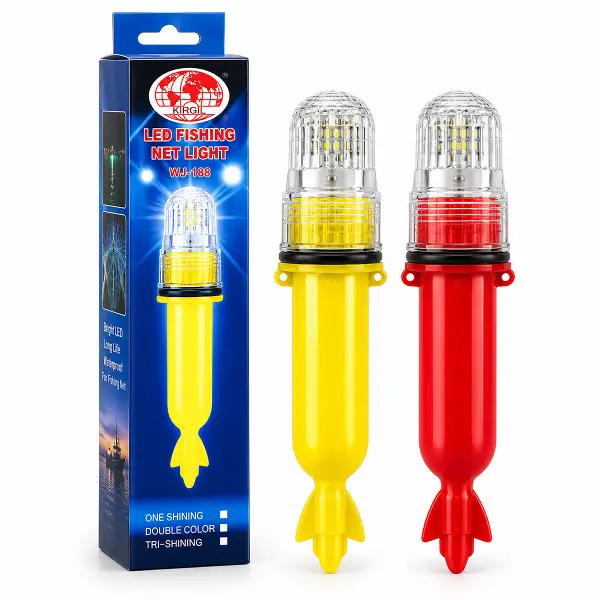 PİLLİ 15LED BALIKÇI - DOMUZ FENERİ SİNYALLİ ROKET MODELİ SU GEÇİRMEZ WLH-188 (4745)